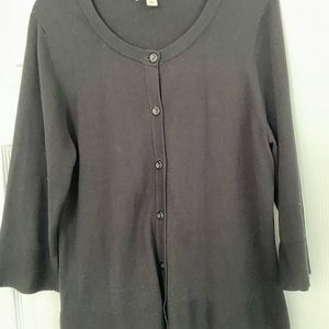 Coldwater Creek Black Cardigan Size L